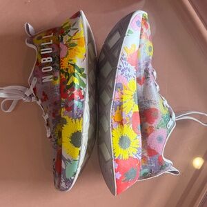 LIKE NEW! NOBULL Purple Floral Shoes  - Size 9